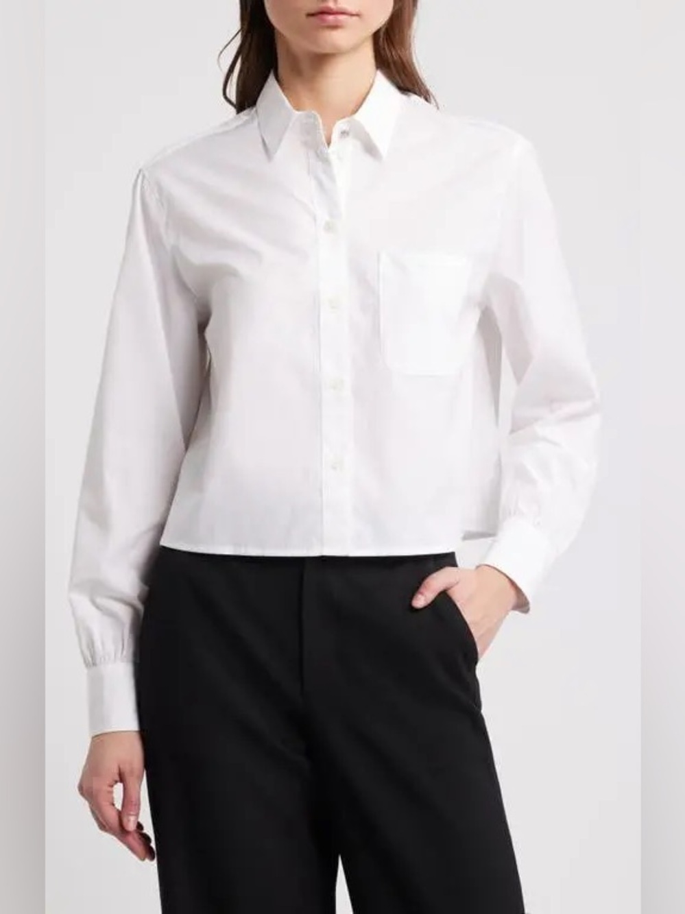 RAG & BONE MAXINE CROPPED BUTTON DOWN